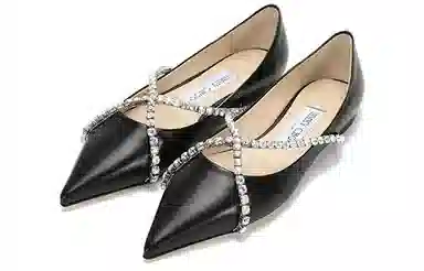 Jimmy Choo Genevi Flat Black