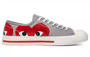 Comme des Garcons PLAY x Converse Jack Purcell Low Grey Red