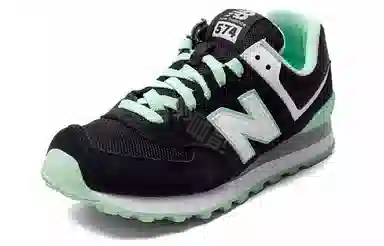 New Balance 574 Black Green