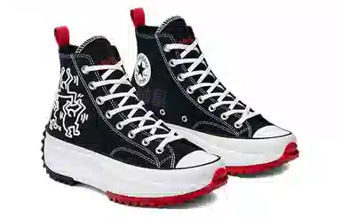 Converse Run Star Hike Black White Red