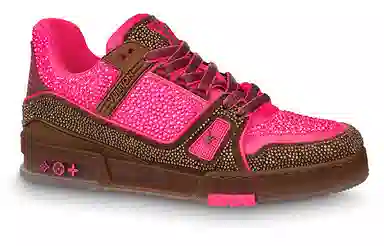 Louis Vuitton Trainer Pink Brown