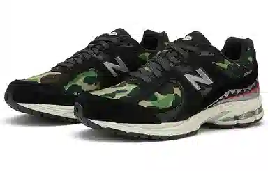 A BATHING APE x New Balance 2002R Black Camo