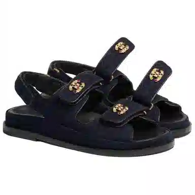 Chanel Sandals Navy