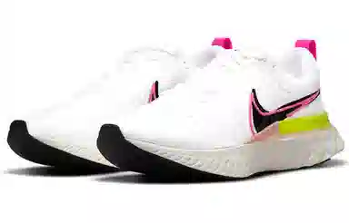 Nike React Infinity Run Flyknit 2 White Black Pink