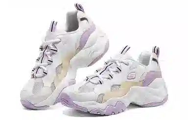 Skechers D'LITES 3.0 White Purple
