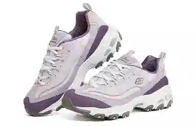 Skechers D'LITES 1.0 White Purple