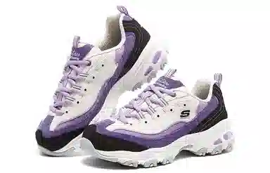 Skechers D'LITES 1.0 White Purple