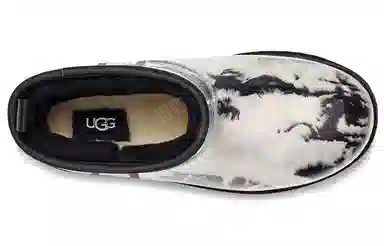 UGG Classic Clear Mini Marble Black White