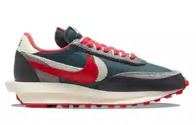 Sacai x UNDERCOVER x Nike LDWaffle Midnight Spruce University Red