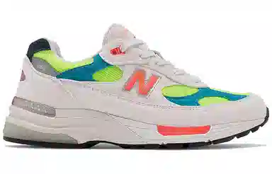 New Balance 992 White Blue Green