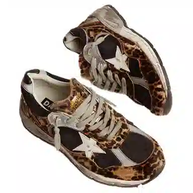 Golden Goose Super-Star Leopard Brown