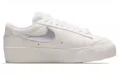 Nike Blazer Low Platform White Silver