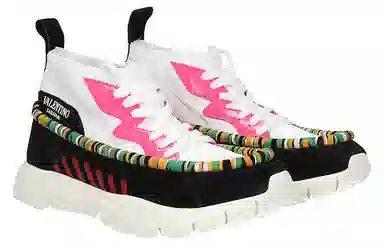 Valentino Low Top Sneakers Black White