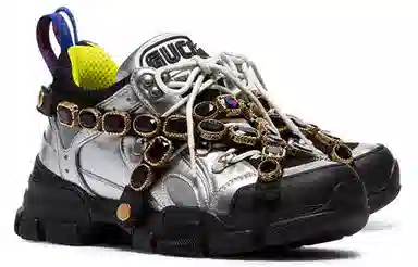 Gucci Flashtrek Silver Grey