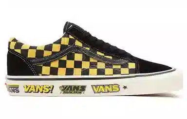 Vans Old Skool Anaheim Factory Black Yellow Checkerboard