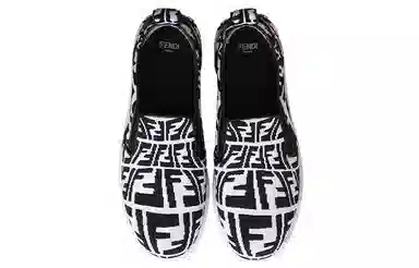 Fendi Low-Top Sneakers Black White