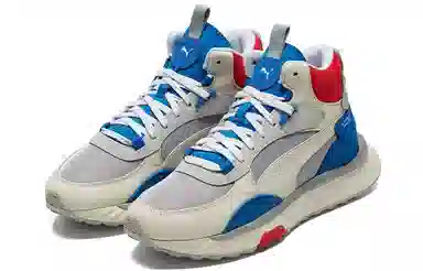 PUMA Wild Rider Mid Blue White