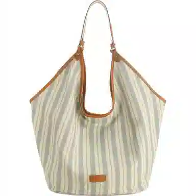 VANDEE Striped Tote Bag