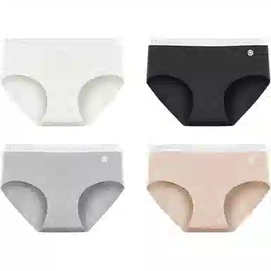 欧迪芬 舒适百搭柔软亲肤运动中腰内裤 女款 组合装