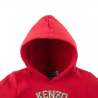 KENZO SS24 Logo Hoodie Cherry Red