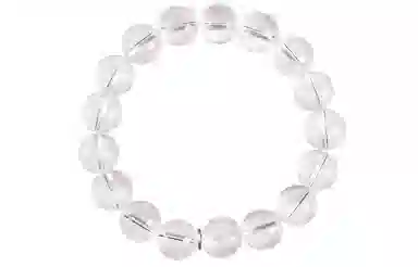 石头记 【优雅与纯净】晶体透亮纯净 小众设计优雅高级感简约百搭#好运 考试上岸 礼盒款天然 白水晶 手串 男女同款情侣款