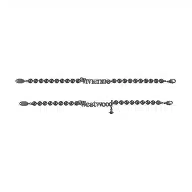 Vivienne Westwood Brass Bracelet Black Pearl