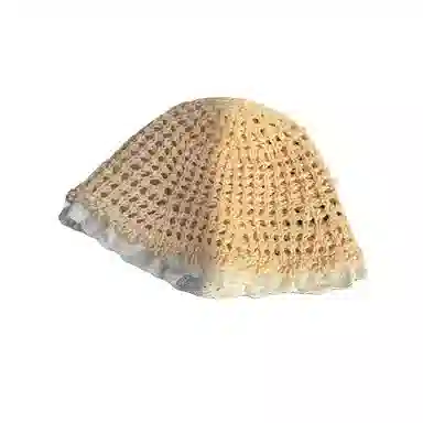 艾佳微 甜美遮阳透气百搭 草编 渔夫帽 男女同款情侣款