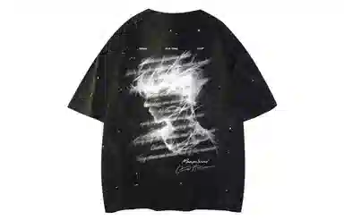 Yiershuang Streetwear Shadow Print T-Shirt