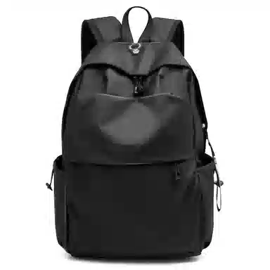 老人头 经典休闲高级感简约百搭旅行背包 织物 双肩包 男款 黑色