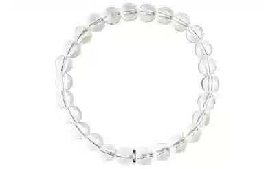 石头记 【优雅与纯净】晶体透亮纯净 小众设计优雅高级感简约百搭#好运 考试上岸 礼盒款天然 白水晶 手串 男女同款情侣款