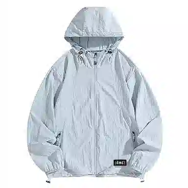 【dme】 美式潮牌超薄款凉感宽松连帽基础款时尚简约百搭休闲防晒服 男女同款