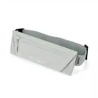 特步 轻便潮流便携跑步运动 织物 腰包 男女同款情侣款 灰色