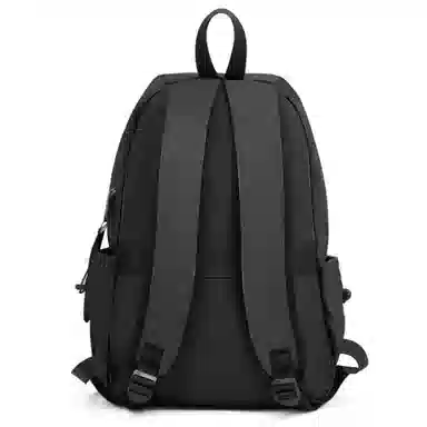 老人头 经典休闲高级感简约百搭旅行背包 织物 双肩包 男款 黑色