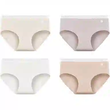 欧迪芬 舒适百搭柔软亲肤运动中腰内裤 女款 组合装