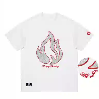 BOS BEAR Flame Embroidery Tee