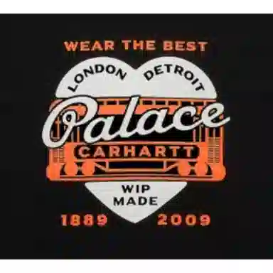 PALACE x Carhartt WIP FW24 Heart Print T-Shirt Black