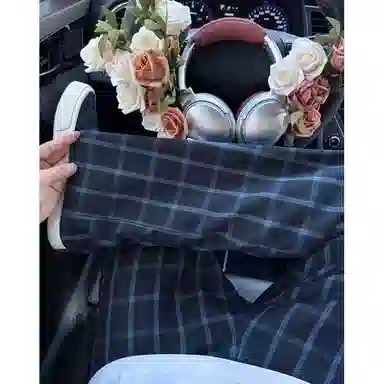 悍戈 美式复古格子男夏款多样版型设计感裤子休闲裤 男女同款