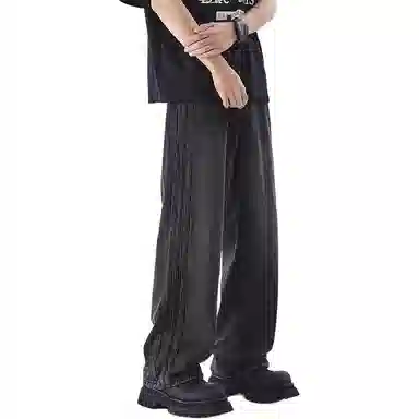 悍戈 美式复古高街风百搭休闲裤牛仔裤 男女同款