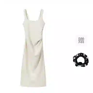 雾闪闪 百搭时尚简约无袖连衣裙 女款