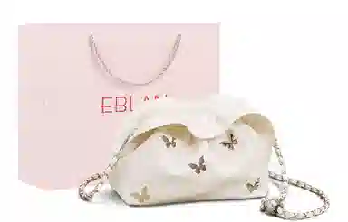 EBLAN Chain Shoulder Bag White