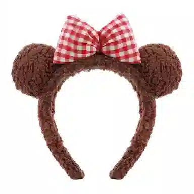 希铃 超可爱小熊 毛绒蝴蝶结 涤纶 发箍 女款