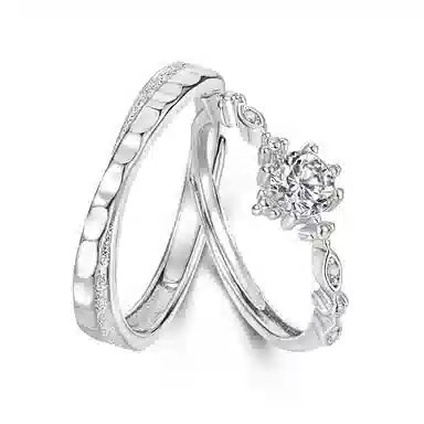 【限时特惠|纯银999】 琉堇 爱意交织莫比乌斯对戒 可调节情侣开口戒一对 简约精致气质轻奢 足银 戒指 男女同款情侣款 恋爱告白礼盒