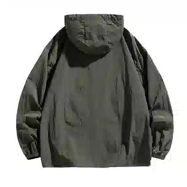 【dme】 美式复古机能风薄款凉感宽松连帽长袖基础款时尚简约百搭休闲 凉感透气速干防晒服 男女同款