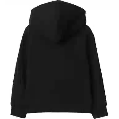 Burberry SS25 Checked Zip Hoodie Black Kids