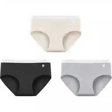 欧迪芬 舒适百搭柔软亲肤运动中腰内裤 女款 组合装