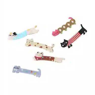 希铃 可爱长条萌宠甜美 亚克力 发夹 女款