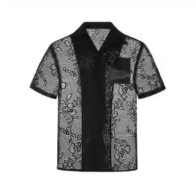 VALLEYOUTH Cuba Collar Vintage Hollow Plant Brooch Shirt