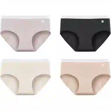 欧迪芬 舒适百搭柔软亲肤运动中腰内裤 女款 组合装