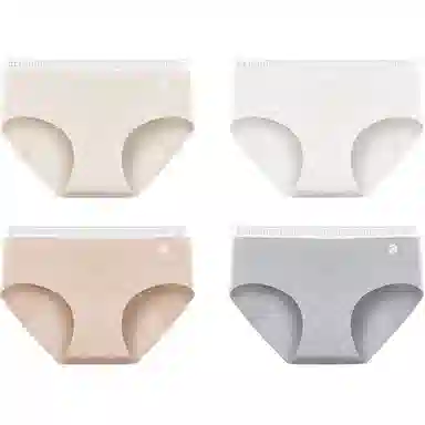 欧迪芬 舒适百搭柔软亲肤运动中腰内裤 女款 组合装