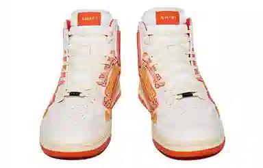 AMIRI Bone High-Top White Orange